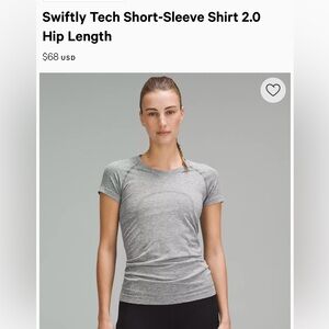 Swiftly Tech Short-Sleeve Shirt 2.0
Hip Length